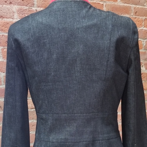 DKNY black denim jacket - Picture 4 of 8